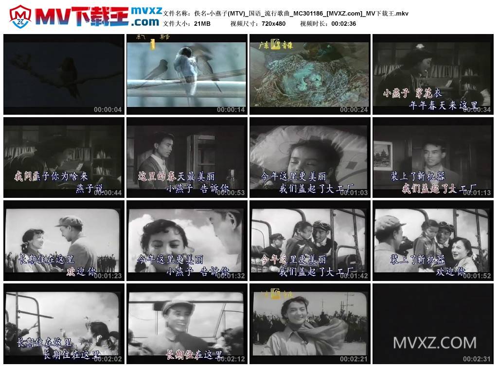 佚名-小燕子(MTV)_国语_流行歌曲_MC301186